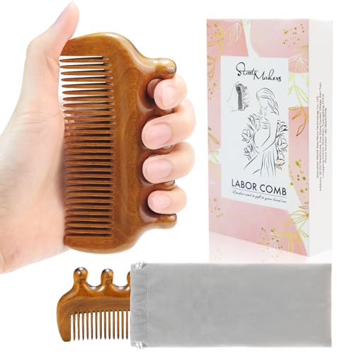 Peine de Madera Natural para Alivio de Dolor en Parto miniatura 1