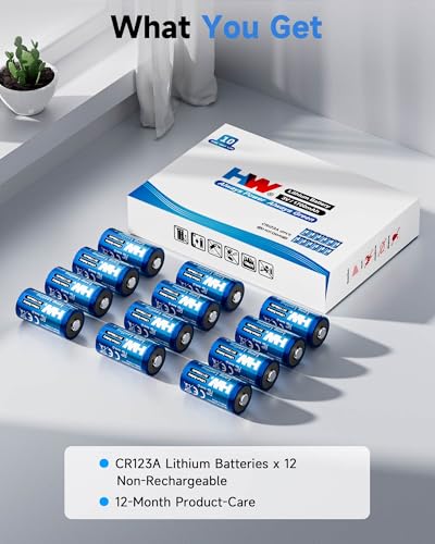 12-Pack HW CR123A 3V 1700mAh High Capacity Lithium Batteries - image 7