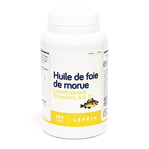 Leppin Olio Di Fegato Di Merluzzo 200 Capsule Unte Omega 3 Vitamnies A E D Certificato Senza Metalli Pesanti Integratori Alimentari Naturali