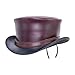 American Hat Makers Hampton by Ashbury Hats Biker Leather Fedora