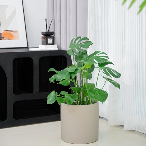 Jjf JJUSA803 Plant Pots, 8 Inch Cement Planters For Indoor Plants Flower Pots With Drainage Hole, Modern Cylindrical Concrete Pots For Plants For Home Garden Patio Office thumb #4