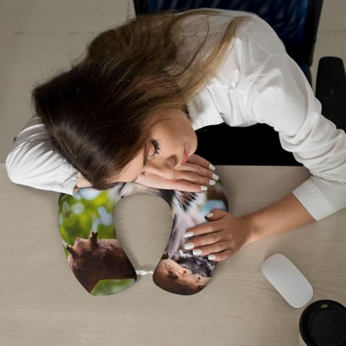 Almohada de viaje espuma viscoelástica U 30.0x24.9 cm miniatura 6