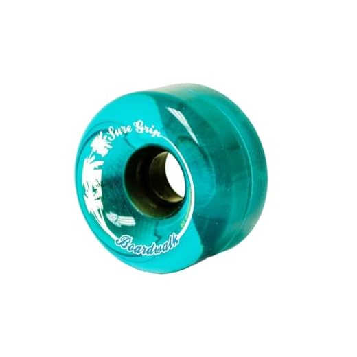 Sure-Grip Boardwalk Outdoor Roller Skating Wheels - Blue