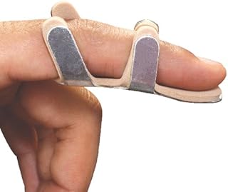 Flamingo Frog Splint Straightening Finger Corrector Brace for Fracture, Collateral Ligament, Arthritis, Dislocation, Trigger Finger, Muscle - Aluminium with Foam Padding Thumb Splint - Small
