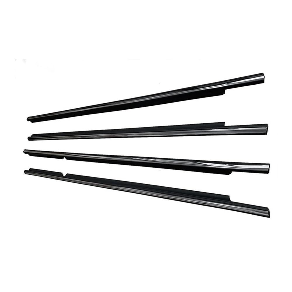Sealing Strip for Lexus for LX470 1998-2007 Side Door Window Glass Weatherstrips Black/Chrome Seal Belts Moulding Trims(Chrome)
