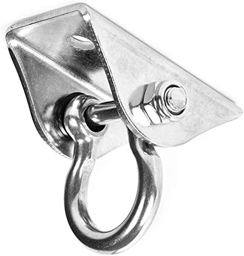Swing Hangers, RVS 550 LB Capaciteit Swing Suspension Haken met 4 Schroef voor betonnen en houten plafonds - Afbeelding 8