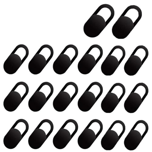 HongJP 30pcs Laptop Privacy Camera Slide Covers, Black