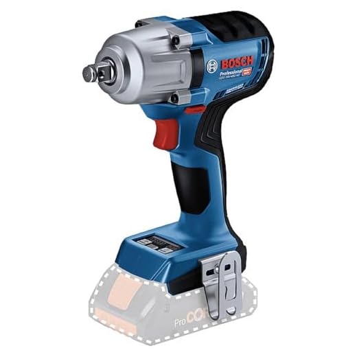 Bosch Professional 18V System Akku Drehschlagschrauber GDS 18V-450 HC (Anziehmoment 450 Nm, Losbrechmoment 800 Nm, inkl. GCY 42, L-BOXX, ohne Akku/ Ladegerät)