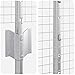 Wetterfester Zaun aus Stahl, 1 x 25 m, silber, ideal fuer Garteneinzaeunung und Terrasse