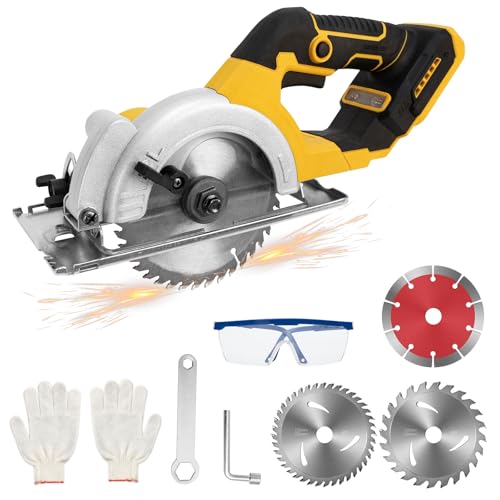 Sierra circular Dewalt 20 V, 5.5 pulgadas, corte 0-45°, 2 hojas 140 mm, 48 mm - 33°