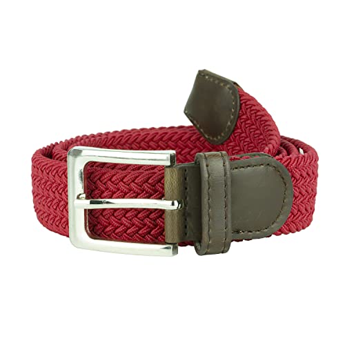 Image of Canvas Elastic Fabric Woven Stretch Multicolored Braided Belts
