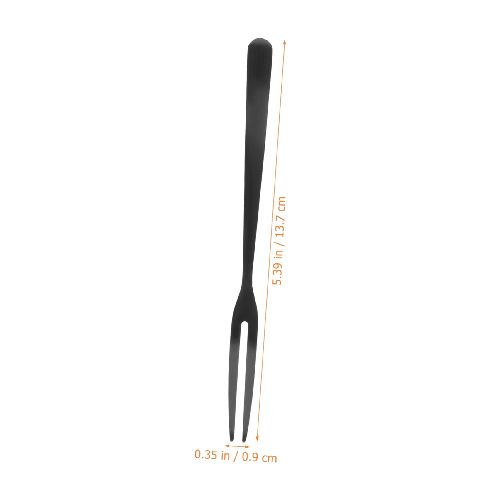 OUNONA 30piezas Tenedores De Fruta De Acero Inoxidable Puntas Utensilios Reutilizables Para Fiestas Para Eventos Bar y Hotel Negro