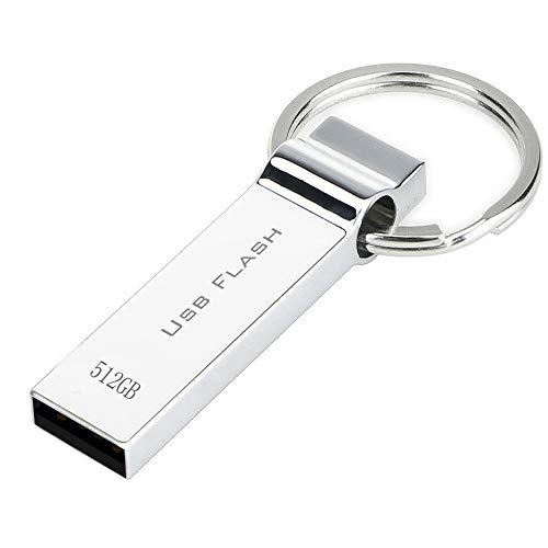 Preisvergleich Produktbild maxineer USB Stick 512GB Speicherstick Metall Wasserdicht USB-Flash-Laufwerk Schlüsselanhänger Robust USB Flash Drive