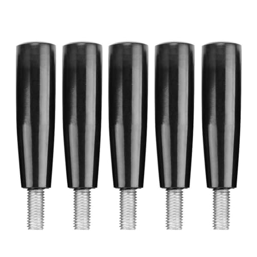 Respicefinem 5 Pcs Thread Milling Machine Replacement Accessory Revolving Bakelite Handle M10*80