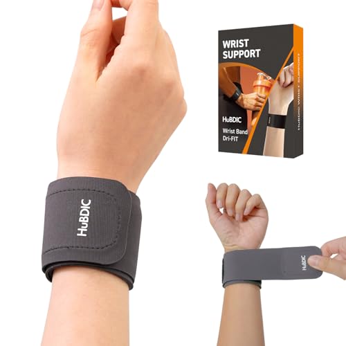 HuBDIC 【医療機器】手首サポーター 腱鞘炎 関節 しっかり固定 圧力調節 手首負担軽減 怪我防止 蒸れない 吸汗速乾 超薄手 軽量 手首バンド テーピング スポーツ 家事 育児 パソコン/スマホ操作 左右兼用 関節プロテクトEXスリム 1個入