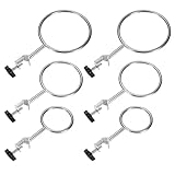 M METERXITY 6-Pack Laboratory Retort Support Ring Clamp 50mm 72mm 90mm Stainless Steel Closed Extension Ring...