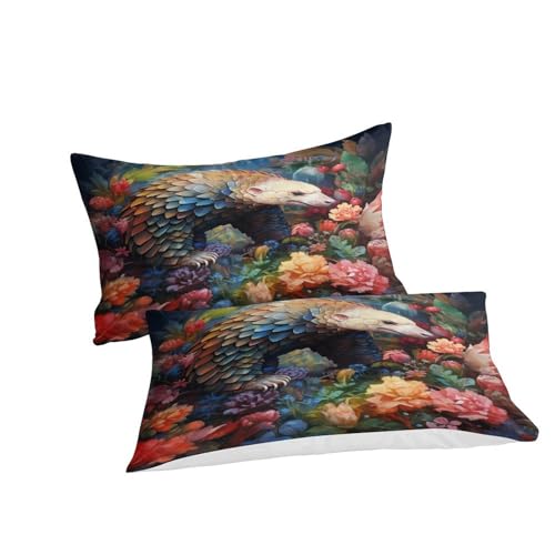 Housse de couette 220x240 multicolore IOFEER en coton et microfibre - 6