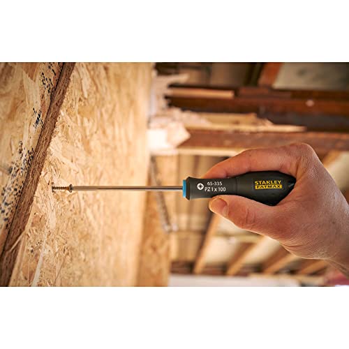Image of STANLEY 0-65-335 FATMAX SCREWDRIVER POZIDRIV PZ1 X 100MM