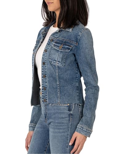 KUT from the Kloth Women's Kara Jacket No Waist with Rawhem4