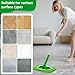 HGVRA Reusable Microfiber Mop Pads,4Pcs Compatible with Sweeper Sweeping Mopping pad Refills Cloths for Surface/Hardwood Floor Cleaning