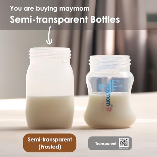 Image of Maymom Wide Neck Breastmilk Collection n Storage Bottle 5.4 oz; Re-markable SureSeal Disc. Fits Spectra S2 Spectra S1 9 Plus.