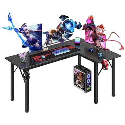 Dripex L-Shaped 145cm Corner Gaming Desk Cover
