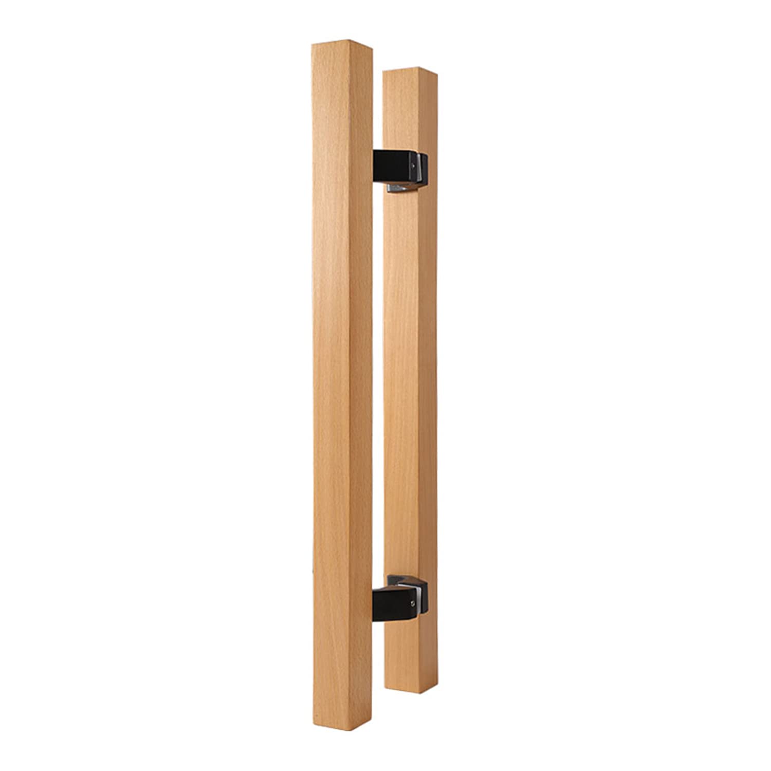 Poignée de porte coulissante en bois de 60 cm en H pour tirant double
