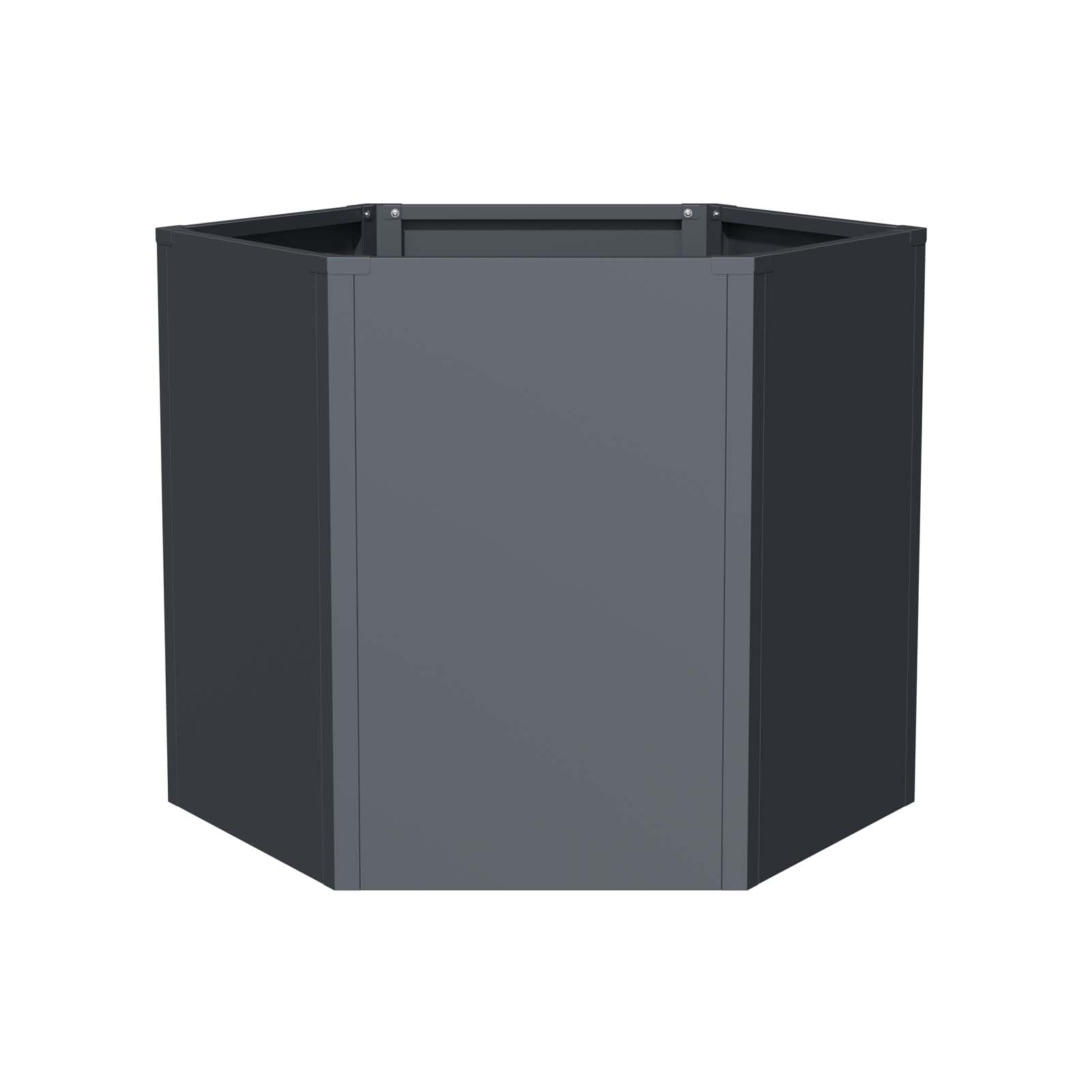 Schartec Podwyższona grządka metalowa, wygląd drewna, 150 x 75 x 77 cm, SHB1H odporna na promieniowanie