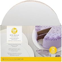Wilton 10 Inch Round Cake Boards, Fits 8in, 9in Cakes, 12 Count