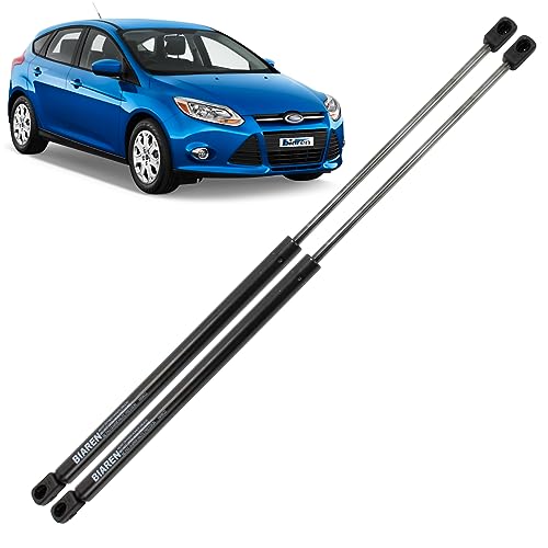 BIAREN 2x Rear Tailgate Boot Gas Struts For Ford Focus Mk3 Hatchback, Box Body 2010-2018 Lift Support System 385 (N) 600 MM 1718369 BM51A406A10AE 1747492 BM51A406A10AD