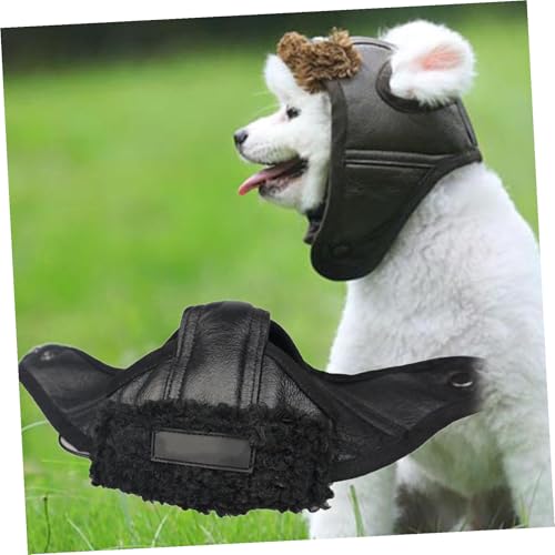 Sombrero de Piloto Creativo para Mascotas Mikikit Negro miniatura 4