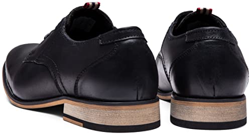 Image of Jousen Men's Dress Shoes Leather Wingtip Formal Business Oxford Shoes Brogue Retro Derby Dress Shoes for Men