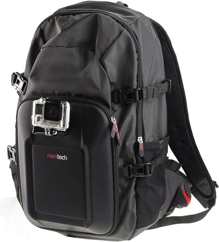 Navitech Action Camera Backpack with Integrated Chest Strap Compatible with The SAVFY Mini WiFi Waterproof Action Sports Digital Camera