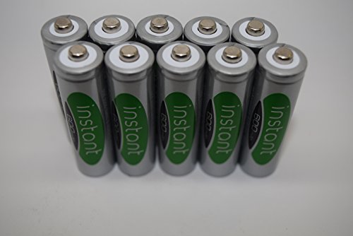 AA Solar Light Rechargeable Batteries (pack of 10) Nimh LSD Instance 600mAh