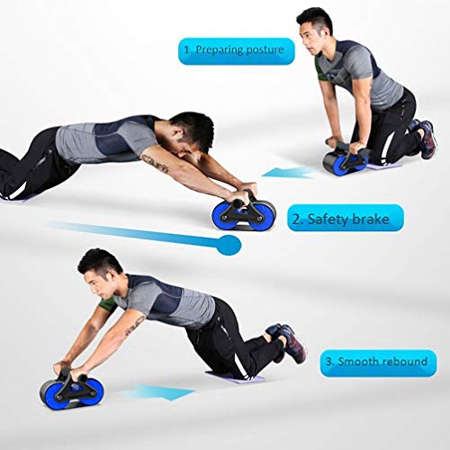 BESPORTBLE - Rolo de exercícios abdominais para treino de abdômen, roda, equipamento de ginástica pa