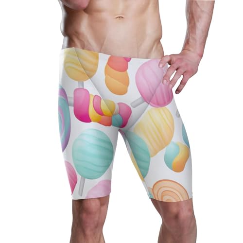 Lollipop Men's Swim Jammers Racing & Training Swimsuit Fast, Flexible,Comfortable XXXL B0402224