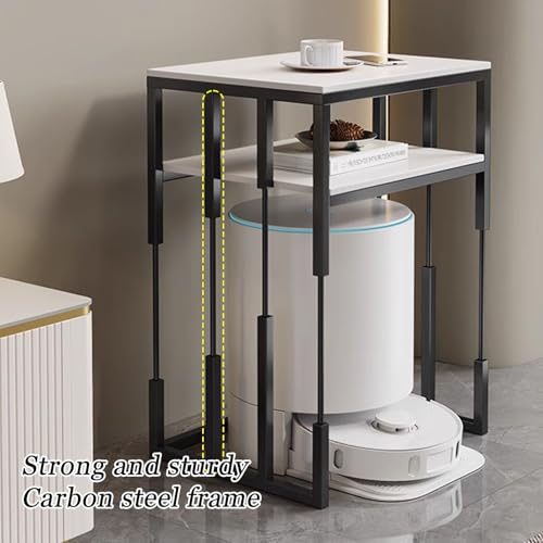 Mesa auxiliar compacta de 50 cm para espacios pequeños y dormitorio 6