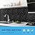 V-MOZZA Peel and Stick Stone Tile, 5-Sheet Peel and Stick Stone Mosaic Backsplash 11.5" x 10.7" 3D Marble Look Backsplash Tiles for Kitchen Fireplace (Mixed Black)