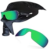 RockShell Polarized Lenses Replacement for Oakley Turbine Rotor OO9307 Sunglasses - Python Green