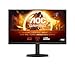 AOC Gaming Q27G4XF - 27 Zoll QHD Monitor, 180 Hz, 0.5 ms, FreeSync Prem., G-Sync comp., HDR10 (2560x1440, DisplayPort, HDMI) schwarz/grau