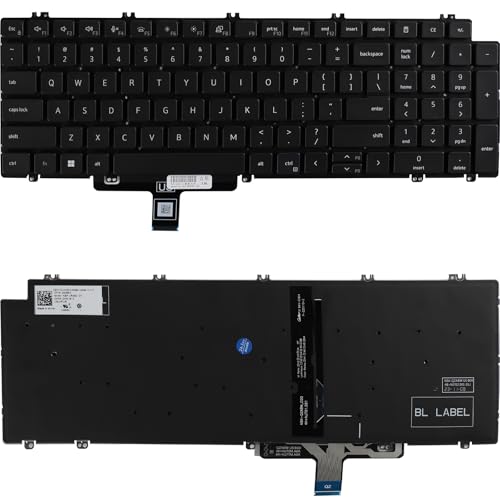 YAEHUYING �����p�L�[�{�[�h Dell Latitude 5520 5530 5521 5531 5540�APrecision 3560 3561 3570 3571 3580 3581�V���[�Y �m�[�g�p�\�R�� �o�b�N���C�g�t�� US���C�A�E�gP/