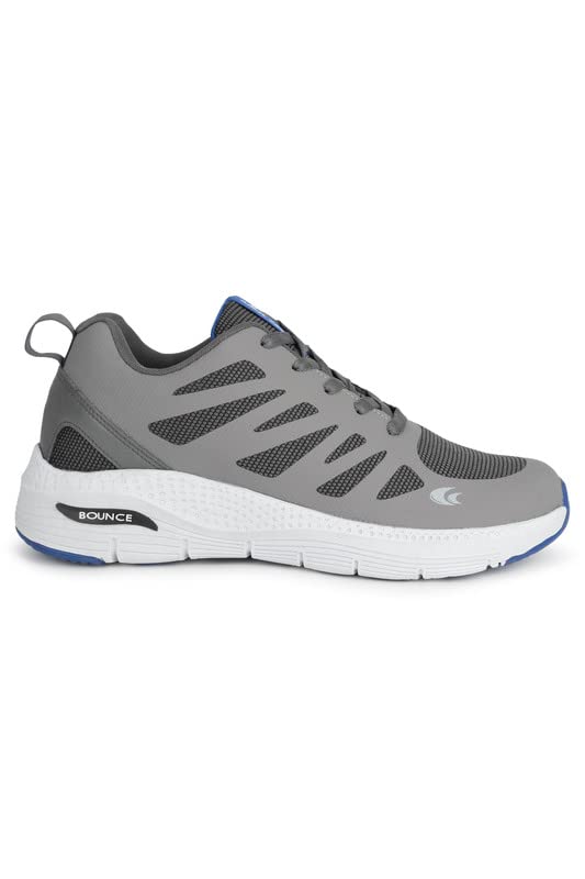 Allen Cooper Training,Road Running,Cricket,Gym,Sports Comfortable Extra Max Cusion with Memory Foam Insole Running Shoes for Men(462 Deepblack/Grey-Sizes 6,7,8,9,10)