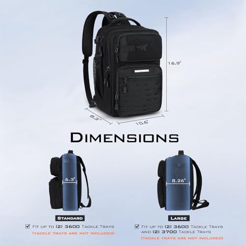 Image of KastKing BlowBak Tactical Sling Tackle Bag-Lightweight Fishing Backpack Storge Fishing Gear and Equipment,Gift for Men