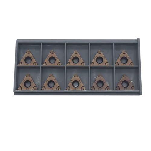 LAHDYFHOE Lathe Threading Inserts 16ER External Threading Carbide Inserts for External Thread/Internal Thread Turning Tool Holders for for Stainless Steel and Iron (10pcs 16ER 1.5)