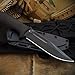 Spartan Blades Harsey Fighter Fixed Blade Knife, Black Polymer, 6.1