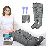 Presoterapia Para Casa Abdomen Y Piernas Con 8 camaras︱Maquina De Presoterapia Profesional Para Casa︱ Botas De Presoterapia Piernas (Gris Oscuro, Máquina + piernas + cintura 8 Cavidades)