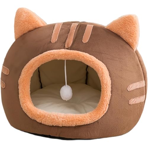 CREATEWEALTH猫 ドームハウス 猫はうす ドーム 屋外 猫ハウス ドーム型 猫 ベッドドーム 小型犬 猫用 犬猫兼用 暖かい ふわふわ 折りたたみ式寝マット マット クッション 保温防寒 猫犬小動物用 室内用厚み 冬 寒さ対策 可愛い おしゃれ