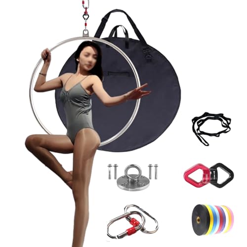 Cerceau aérien Lyra 80 cm en acier inoxydable à point unique avec sac