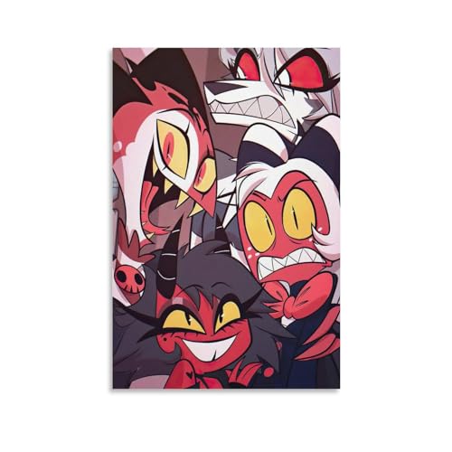 Helluva Boss Poster Anime Art Wall Decorative Wallpaper (1) Gifts Canvas Painting Poster Wall Art Decorative Picture Prints Modern Decor Framed-unframed 08x12inch(20x30cm)