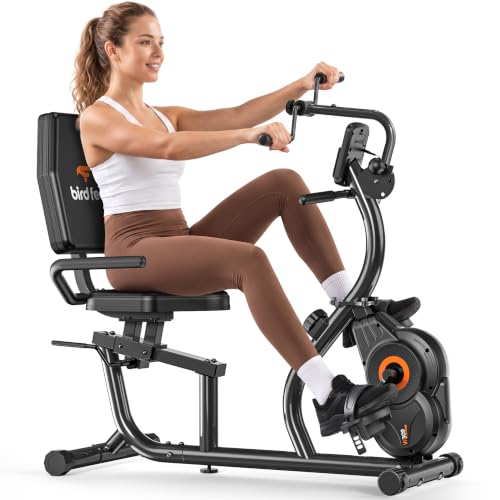 Image of Recumbent Exercise Bike for Home, Stationary Bike for Seniors